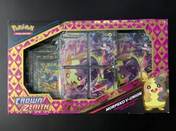 Pokemon TCG Crown Zenith Morpeko V-Union Premium Collection Sealed Box is damage - Image 1