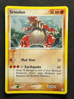 Groudon 102/101 Pokemon 2004 EX Hidden Legends-Secret Rare Holo -NM+ - Image 1