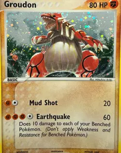 Groudon 102/101 Pokemon 2004 EX Hidden Legends-Secret Rare Holo -NM+ - Image 2