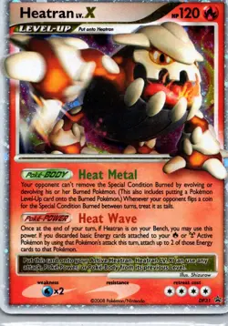 Pokemon TCG Heatran LV.X DP31/56 DP Black Star Promos Holo MP - Image 1