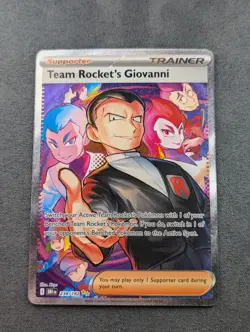 Pokemon Team Rockets Giovanni 238/182 Destined Rivals Special Illustration Rare - Image 1