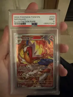Infernape 173/167 PSA 9 2024 Pokemon SV Twilight Masquerade - Image 3