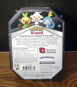 Pokemon TCG Galar Partner Tin Rillaboom V - Sword & Shield Booster Pack NEW - Image 2