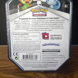 Pokemon TCG Galar Partner Tin Rillaboom V - Sword & Shield Booster Pack NEW - Image 4