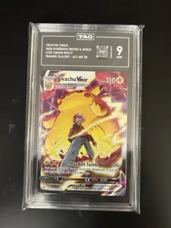 Pokemon TCG Pikachu VMAX TG17/TG30 Full Art Lost Origin 2022 TAG 9 Mint - Image 2