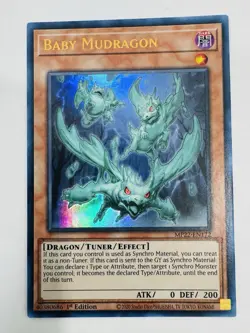 Yu-Gi-Oh! TCG Baby Mudragon Ultra Rare 1st Edition NM - Image 1