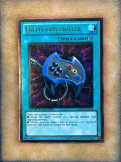 Yugioh Enemy Controller GLD3-EN043 Gold Rare Limited Edition LP - Image 1