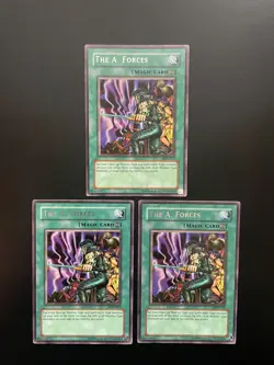 Yugioh The A. Forces LOD-027 Rare Unlimited Edition LP/MP X3 - Image 1