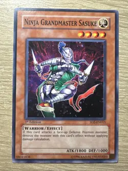 Yu-Gi-Oh Ninja Grandmaster Sasuke 1st Edition SD5-EN015 MP - Image 1