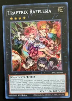 Traptrix Rafflesia RA02-EN034 1st Edition Super Rare Rarity Collection II YuGiOh - Image 1