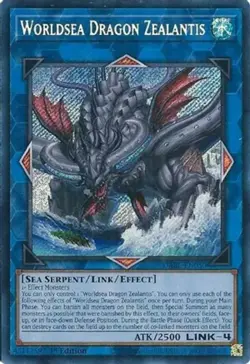 Yugioh! LP Worldsea Dragon Zealantis - DABL-EN050 - Secret Rare - 1st Edition Li - Image 1