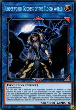 Yugioh! Underworld Goddess of the Closed World - BLVO-EN050 - Secret Rare - 1st - Image 1