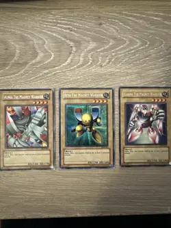 YuGiOh! Secret Magnet Warriors Alpha, Beta, Gamma Trio DOR-001 DOR-002 DOR-003 - Image 1