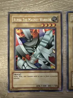 YuGiOh! Secret Magnet Warriors Alpha, Beta, Gamma Trio DOR-001 DOR-002 DOR-003 - Image 2