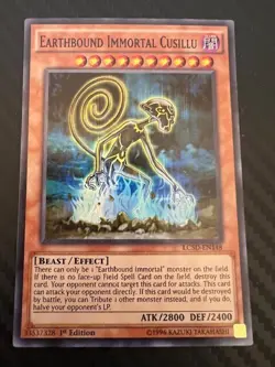 Yugioh Earthbound Immortal Cusillu LC5D-EN148 Super Rare 1st Ed VLP - Image 1