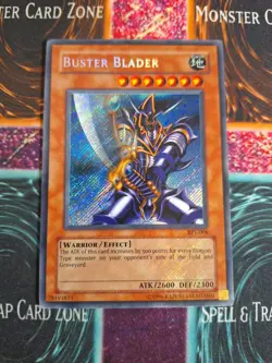 Yu-Gi-Oh! TCG Buster Blader BPT-008 Limited Secret Rare MP Foil Bleed - Image 1