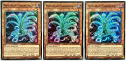 3 x FUEN-EN001 Predaplant Sarraceniant - Super Rare 1st Edition Near Mint YuGiOh - Image 1