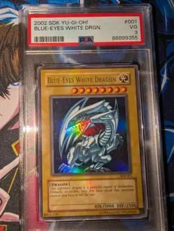 Yugioh Blue-Eyes White Dragon SDK-001 Ultra Rare Unlimited - PSA 3 - Image 1