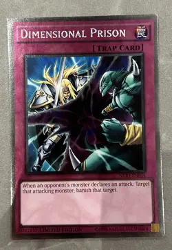 NKRT-EN034 Dimensional Prison Platinum Rare 1st Edition NM Yugioh Card - Image 1