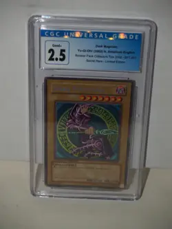 Dark Magician 2002 BPT-001 Secret Rare Ltd Ed CGC 2.5 Tin Yugioh - Image 1