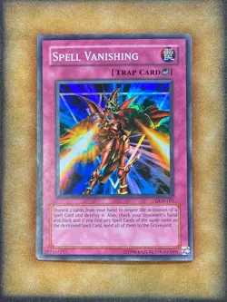 Yugioh Spell Vanishing DCR-101 Super Rare Original Print NM - Image 1