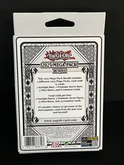 Yugioh 2025 Mega-Pack Bundle Tuck Box 3-Packs Sealed 15 FOIL PER BOX - Image 2