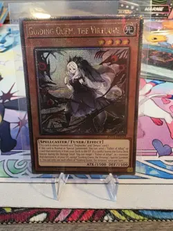 Yu-Gi-Oh! Guiding Quem the Virtuous RA04-EN043 Quarter Century Secret Rare Card - Image 1