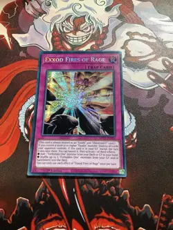Yugioh Exxod Fires of Rage MP25-EN094 1st Edition Prismatic Secret Rare NM - Image 1