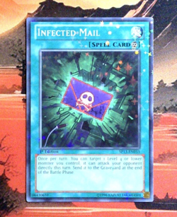YuGiOh! Infected Mail SP13-EN033 1st Edition VNM Starfoil Rare - Image 1