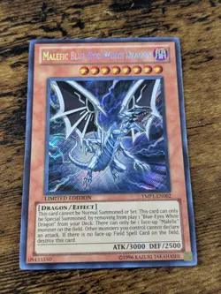 YU-GI-OH MALEFIC BLUE EYES WHITE DRAGON LIMITED EDITION YMP1-EN002 LP - Image 1