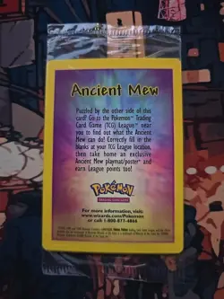 Ancient Mew Pokemon Promo Card 2000 Sealed with Excellent Centering - Image 2