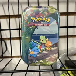 POKEMON TCG CELEBRATIONS TORCHIC, TREECKO, MUDKIP MINI TIN with 19 CARDS 820650809378 - Image 1