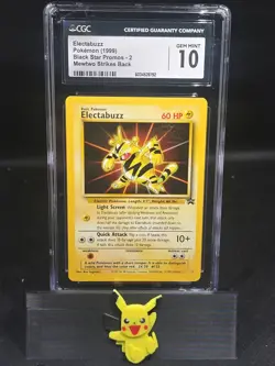 CGC 10 GEM MINT Electabuzz # 2 WB Movie WOTC Black Star PROMO Pokemon Card - Image 1