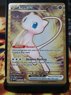 Pokemon TCG Mew EX Metal Gold NM 205/165 Scarlet & Violet 151 Promo Card - Image 1