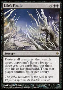 Life's Finale -Foil Light Play MTG New Phyrexia - Image 1