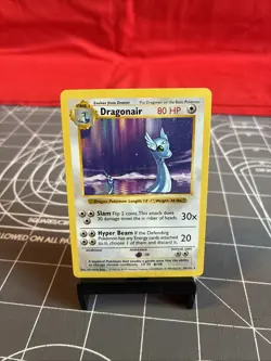 Vintage 1999 Pokemon Shadowless Dragonair 18/102 Card LP - Image 1