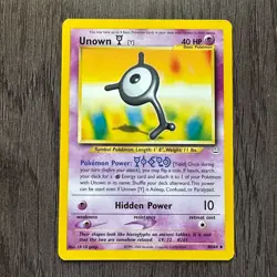 Unown Y 40/64 Neo Revelation Regular LP Pokemon Card TCG Vintage WOTC - Image 1