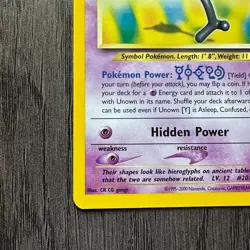 Unown Y 40/64 Neo Revelation Regular LP Pokemon Card TCG Vintage WOTC - Image 4