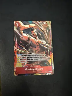 Monkey D. Garp Alt Art OP13-016 - One Piece English Card - Carrying on His Will - Image 1