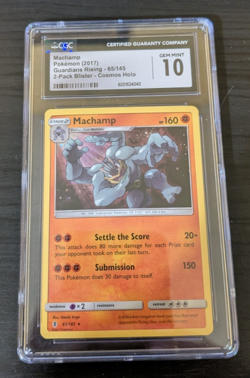 Pokemon 2017 Guardians Rising Machamp Holo CGC Gem Mint 10 Card - Image 1