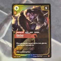Riftbound Darius Card Origins OGN 027/298 League Of Legends English - Image 1