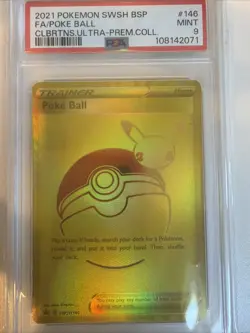 Poke Ball SWSH146 SWSH: Sword & Shield Promo Cards Holo PSA 9 - Image 1