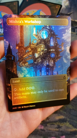Mishra's Workshop FOIL Proxy Playtest Card with Custom Art Design - Image 2