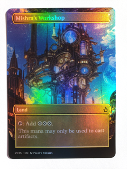 Mishra's Workshop FOIL Proxy Playtest Card with Custom Art Design - Image 4