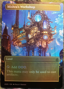 Mishra's Workshop FOIL Proxy Playtest Card with Custom Art Design - Image 5