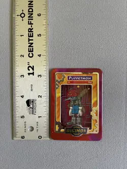 Set of 2 Vintage Digimon Metal Tin Trading Cards with Case 2000 Taco Bell - Image 2