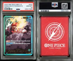 PSA 10 Donquixote Rosinante L OP05-022 EB02 GOLD FONT Anime 25 One Piece Card JP - Image 1