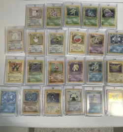 Huge Vintage Pokemon Cards Lot (23) Base Set Holos, Shadowless, holo Swirls Tcg - Image 1
