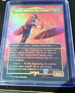 Captain America, First Avenger (Rainbow Foil) Secret Lair Drop Foil - Image 1