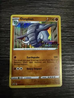 Donphan SWSH067 Holo Vivid Voltage Prerelease NEAR MINT Promo Stamped Pokemon - Image 3